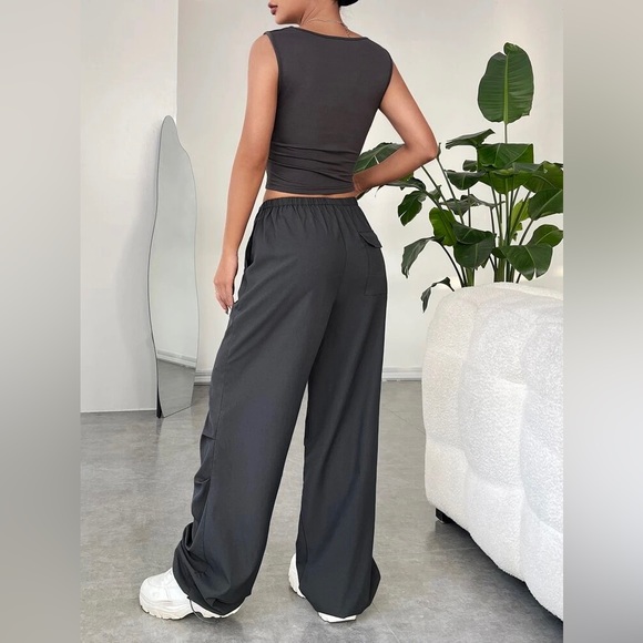 Grey Two Piece Top and Pants - Picture 3 of 6